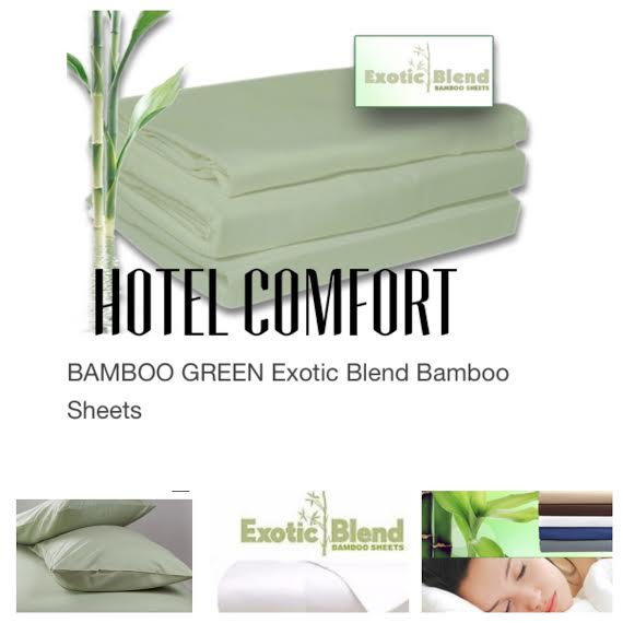 Hotel Comfort Exotic Blend Bamboo Sheet Set Soft Cozy Breeze Queen