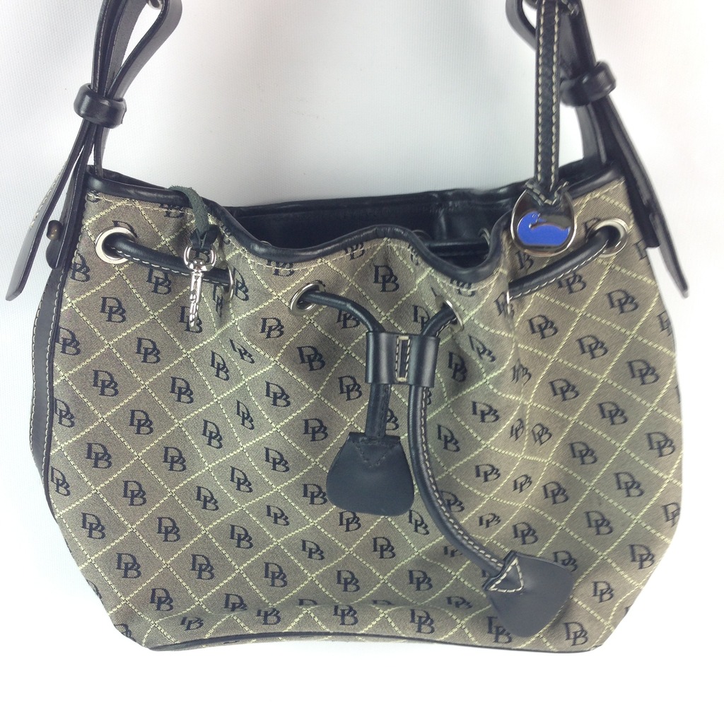 Sac Hobo DOONEY & BOURKE Signature Cercle Imprimé - Multicolore En Cuir Et Tissu - Occasion