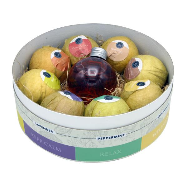 Bath Bomb with Shower Gel Set 9 PC By Beyond the soap beauty bar Retail