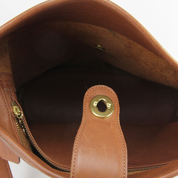 COACH Nottingham British Tan Leather Cross Body Bag 9948/Cognac