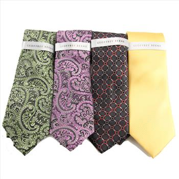 Geoffrey Beene Men's Ties, 4 Pieces, Retail $220