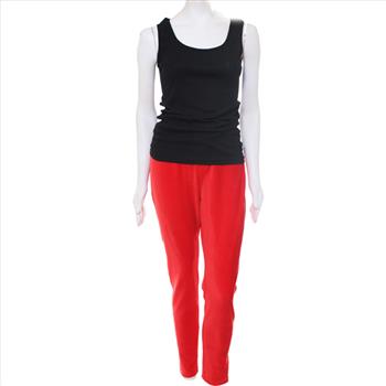 Hue Red Corduroy Pants, Size XXL, Wuhou Yellow and Black Tanks-2 Pieces- Size XXL