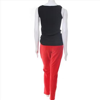 Hue Red Corduroy Pants, Size XXL, Wuhou Yellow and Black Tanks-2 Pieces- Size XXL