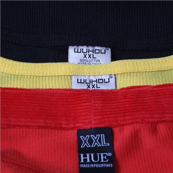 Hue Red Corduroy Pants, Size XXL, Wuhou Yellow and Black Tanks-2 Pieces- Size XXL