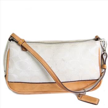 Coach Signature Mini Purse Baguette Pouch Bag 6094