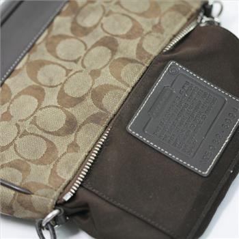 Coach Signature Mini Purse Baguette Pouch Bag 6094