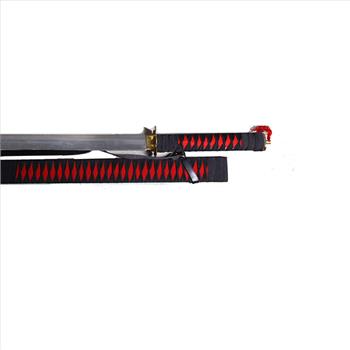 Hand MadeCarbon Steel Ninja Sword Red & Black