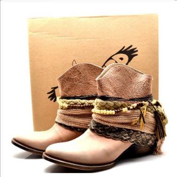 Freebird By Steven Diva Acquisition Mezcal Ankle Boot Peach Size 9 $750