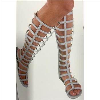 light blue gladiator sandals