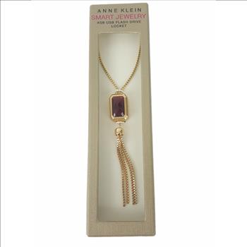 Anne Klein Smart Jewlery 4Gb Usb Flash Drive Locket Gold