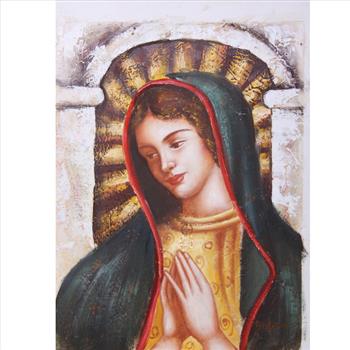 Virgin Mary Original Painting. Hand Painted- Unframed 