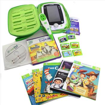 Leap Frog Pad and Animated Books, 9 Pieces