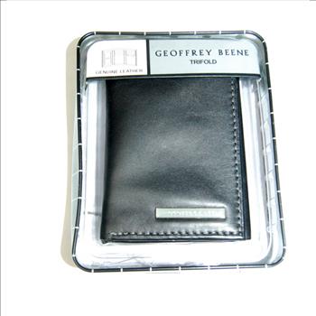 Geoffrey Beene New Men's Leather Trifold Wallet  