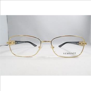 Versace Mod. 1216-B 1002 Black / Gold Medusa Head Frames Eyeglasses 54mm - 166