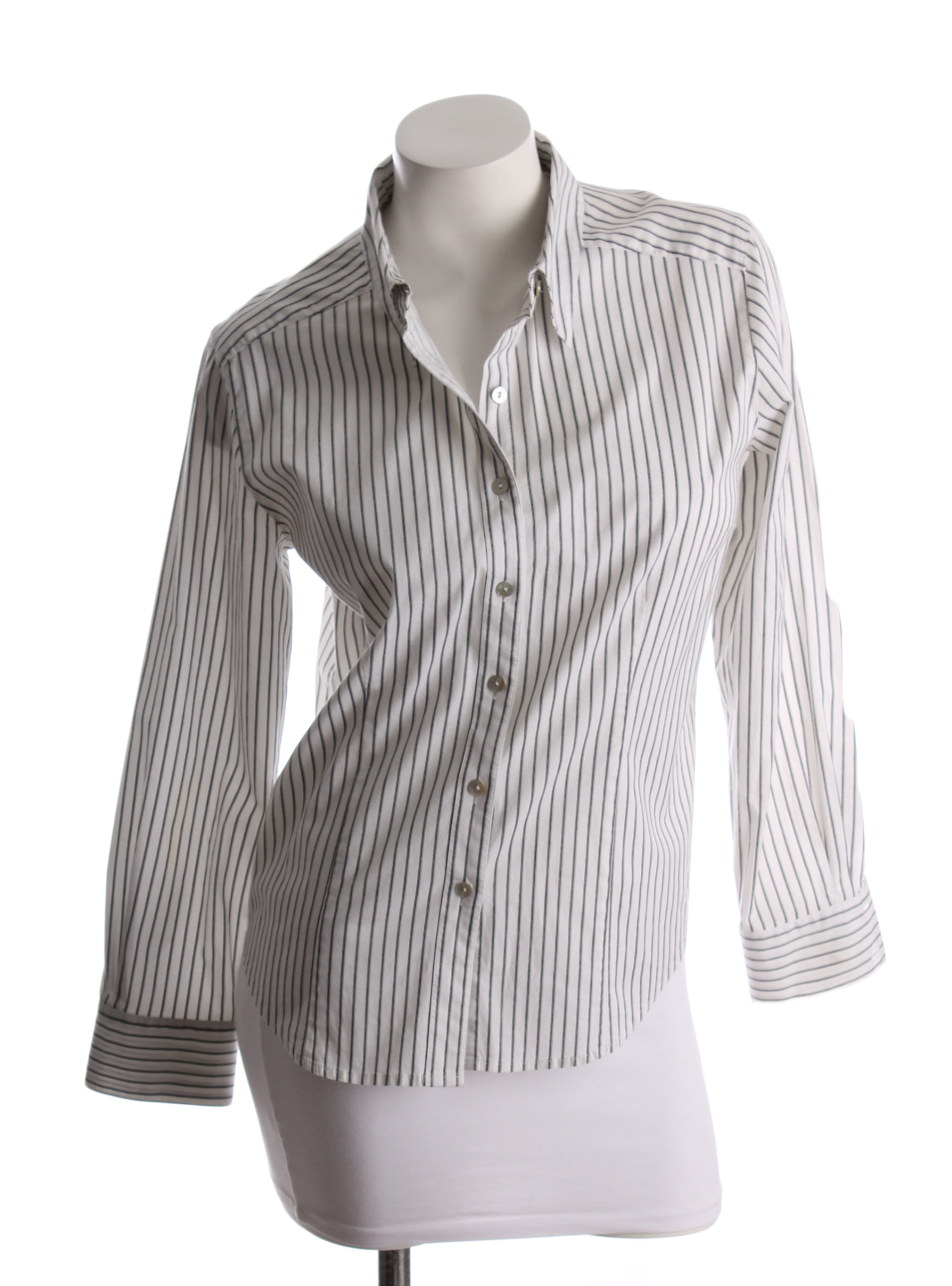 PLUS PINSTRIPE SHORT CUFF SLEEVE BUTTON DOWN SHIRT main image 0