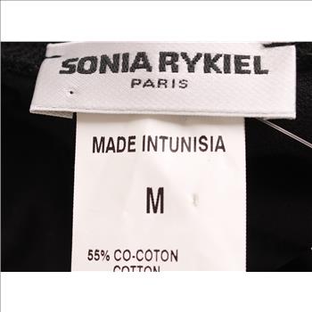 SONIA RYKIEL So Charming Velveteen Sweatshirt With Crystal Kiss Size M