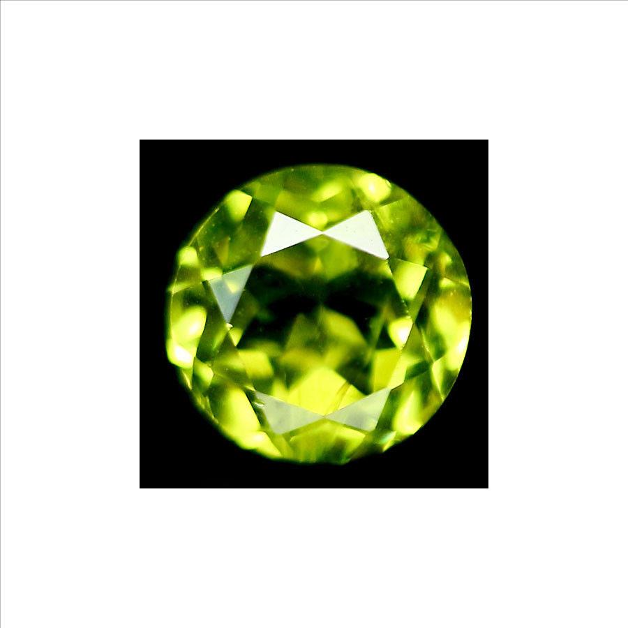 No Reserve Natural Peridot Round Cut Loose Gemstone