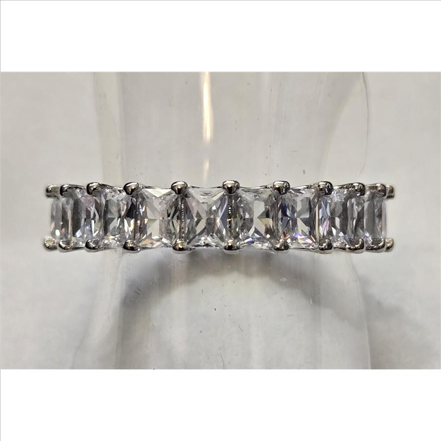 No Reserve Simulated Diamond Eternity Ring Size 6 PP