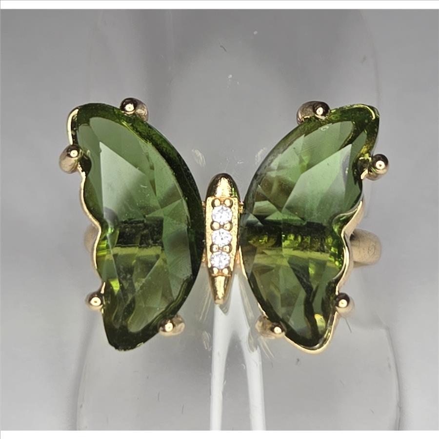 No Reserve Emerald Butterfly Ring