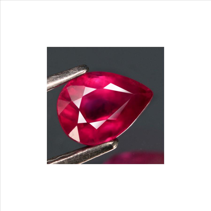 No Reserve Natura Ruby Pear Cut Loose Gemstone