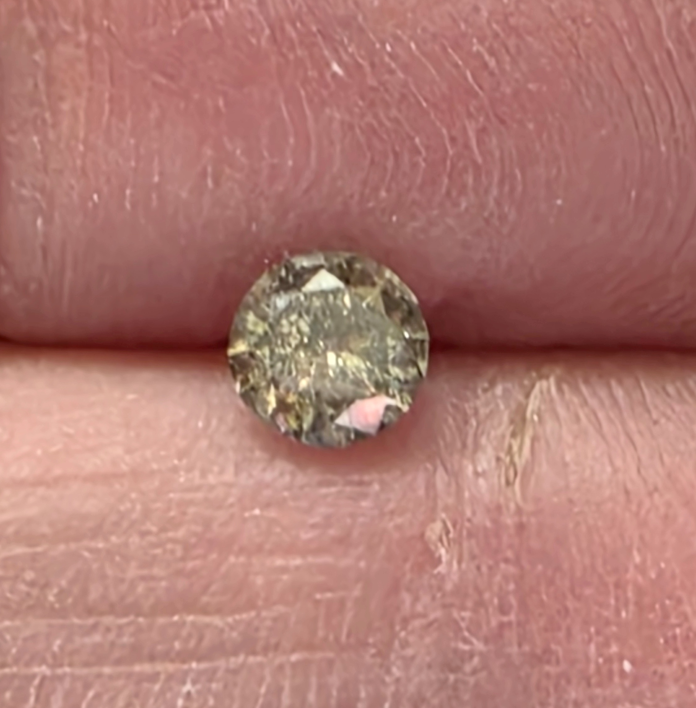 No Reserve .28 ct Natural Champagne0 Diamond Round Cut Loose Gemstone