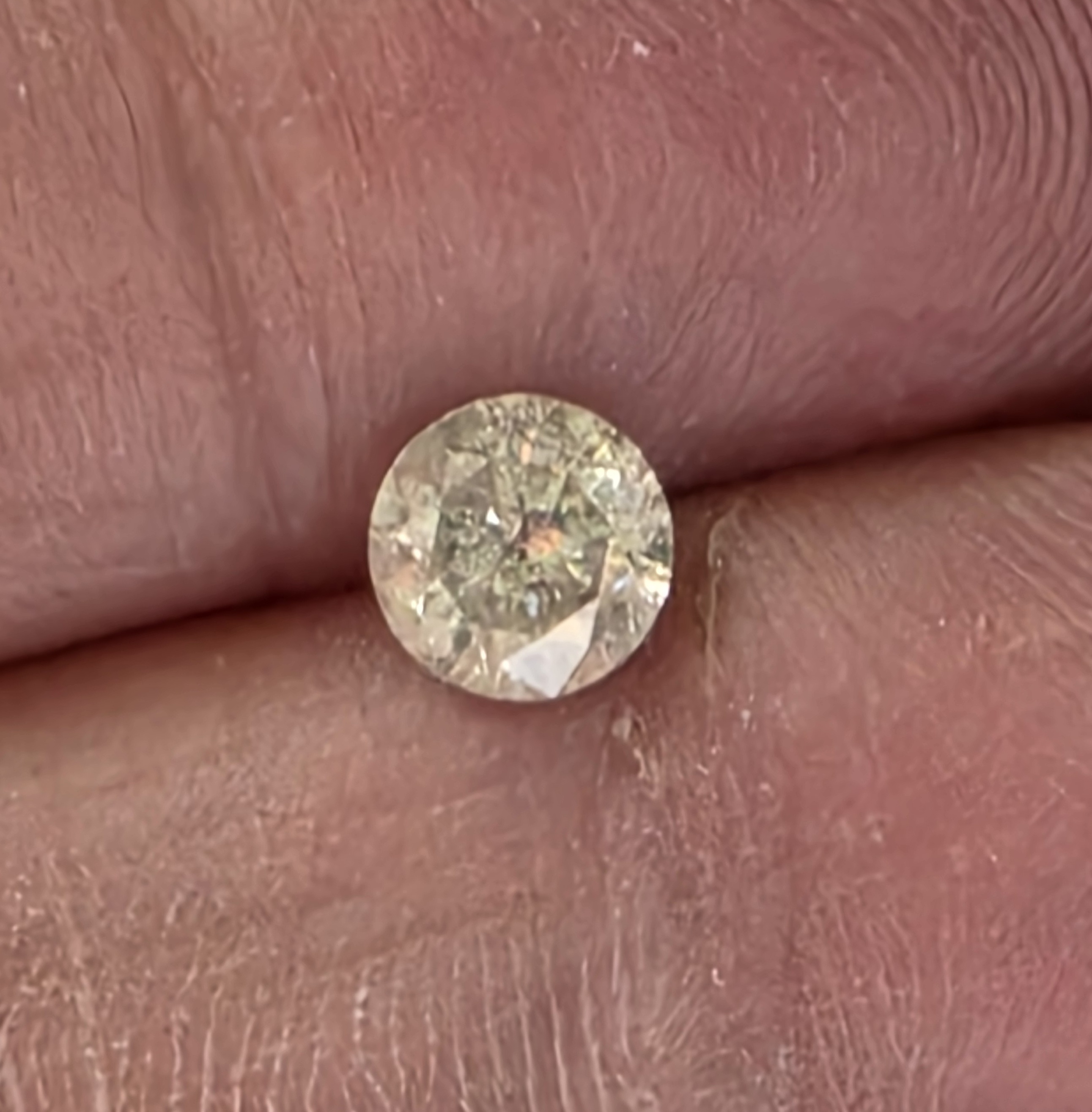 No Reserve .21 ct Natural Diamond Round Cut Loose Gemstone