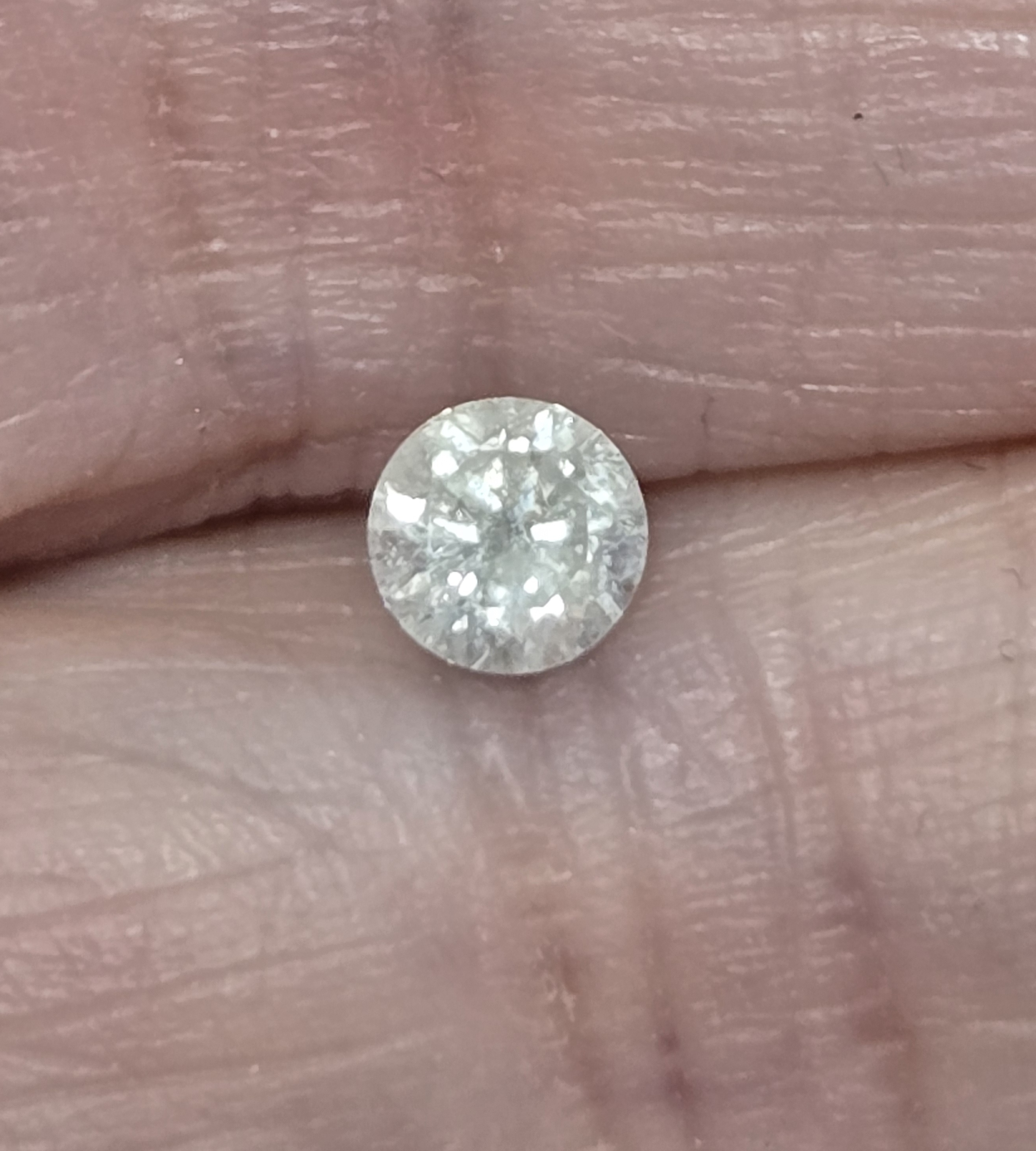 No Reserve .40 ct Natural Diamond Round Cut Loose Gemstone