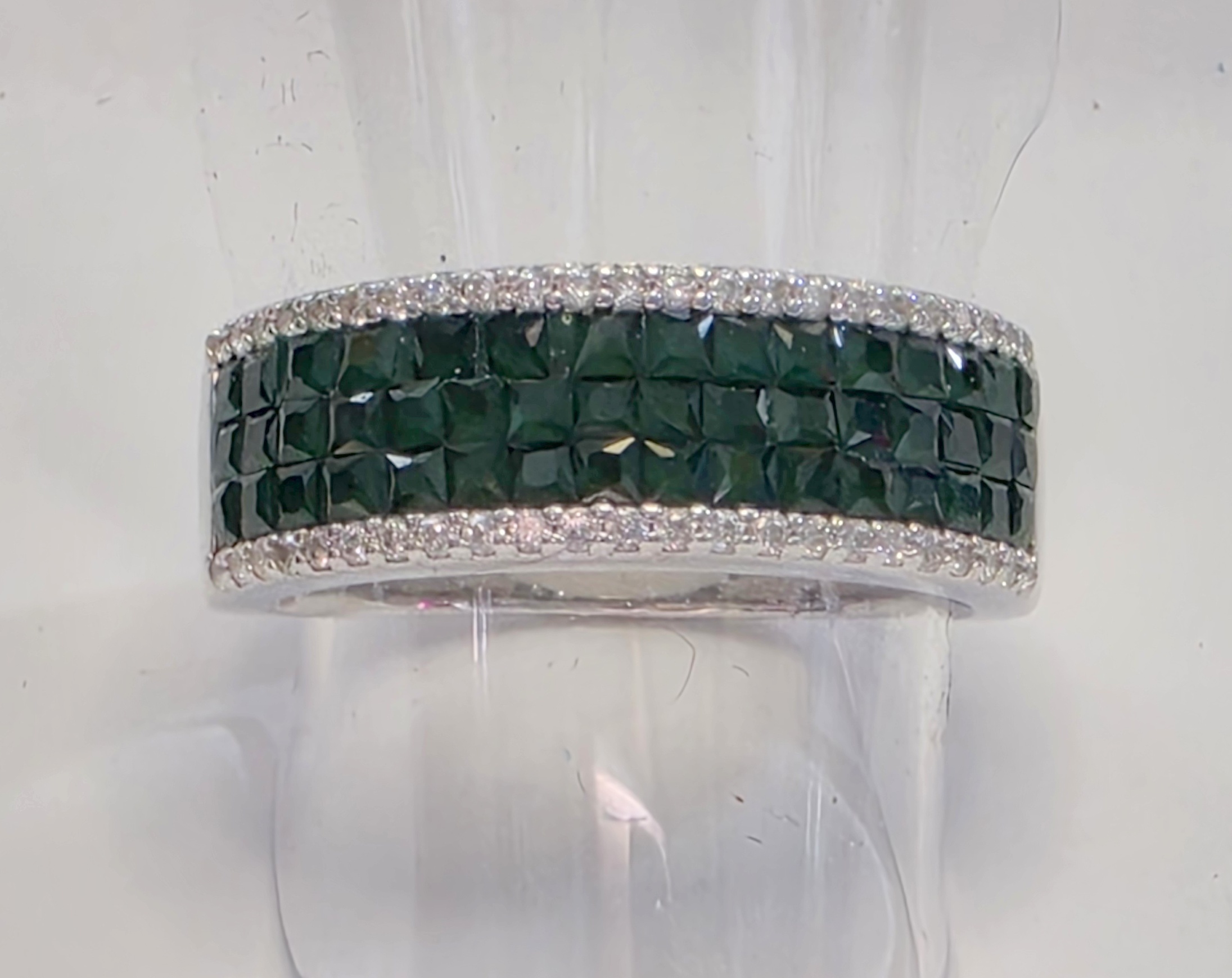 No Reserve Emerald & ZIrcon RIng Size 5
