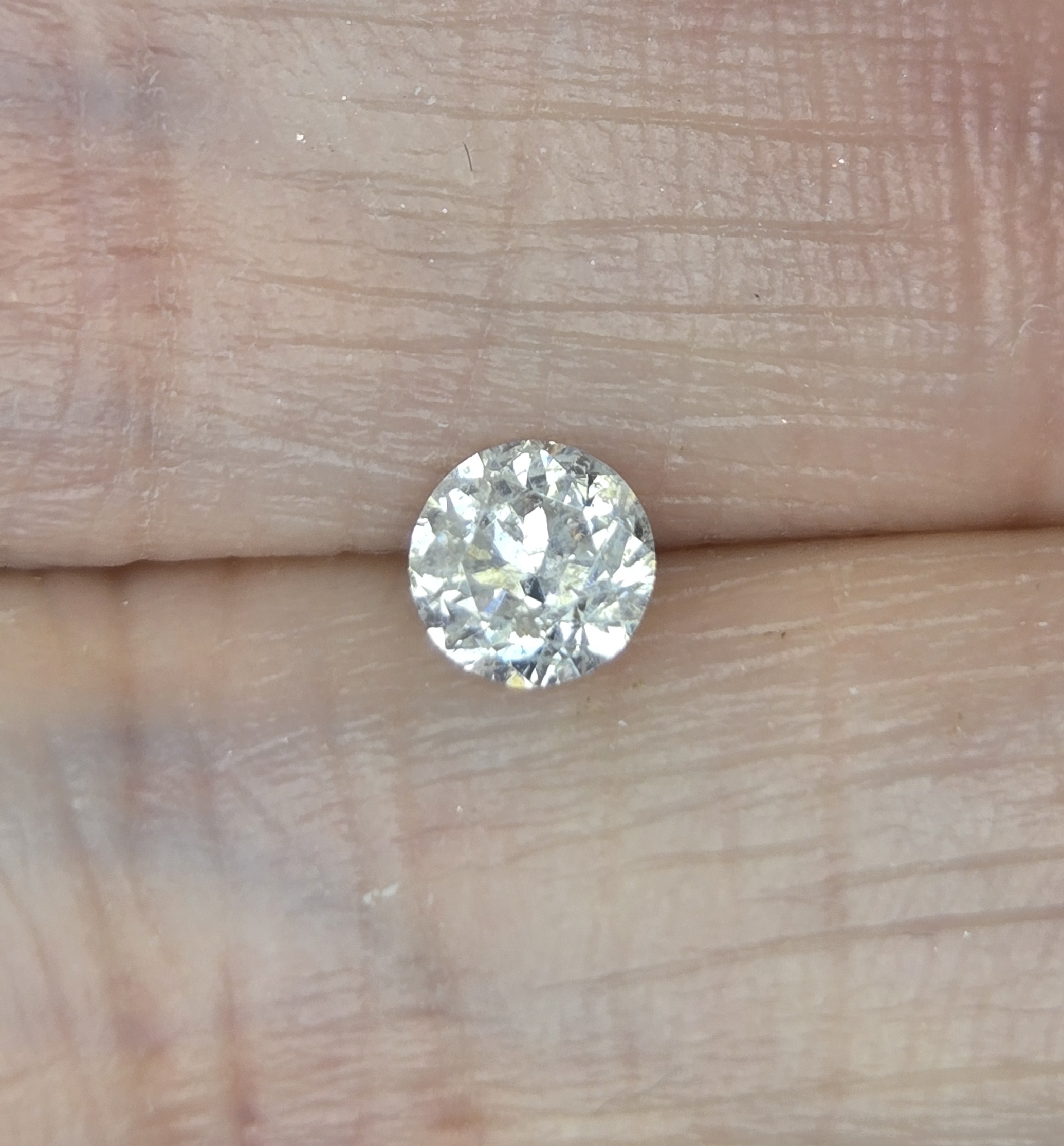 No Reserve 35 ct Natural Diamond Round Cut Loose Gemstone
