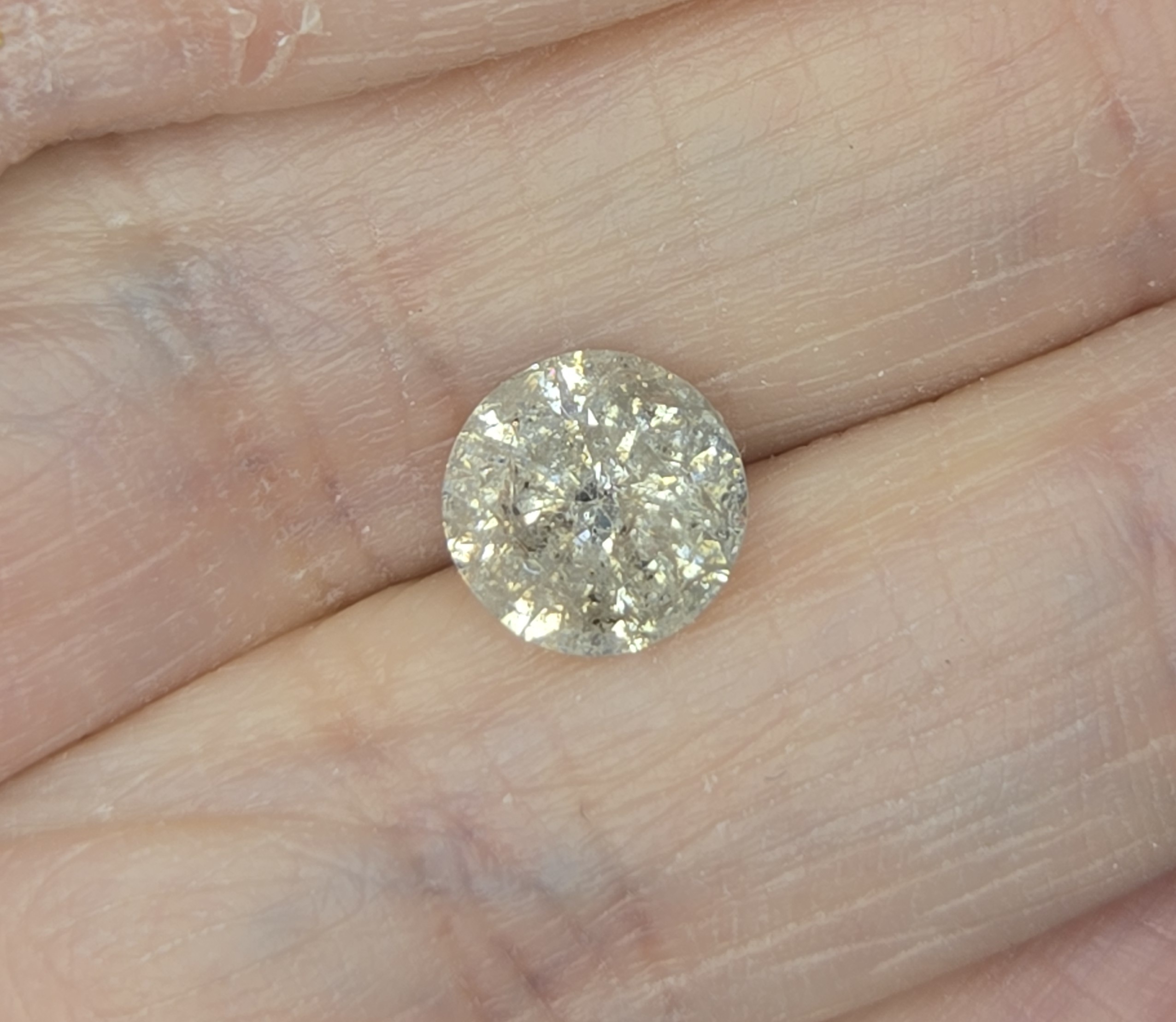 NO RESERVE 1.65 ct Natural Diamond Round Cut Loose Gemstone