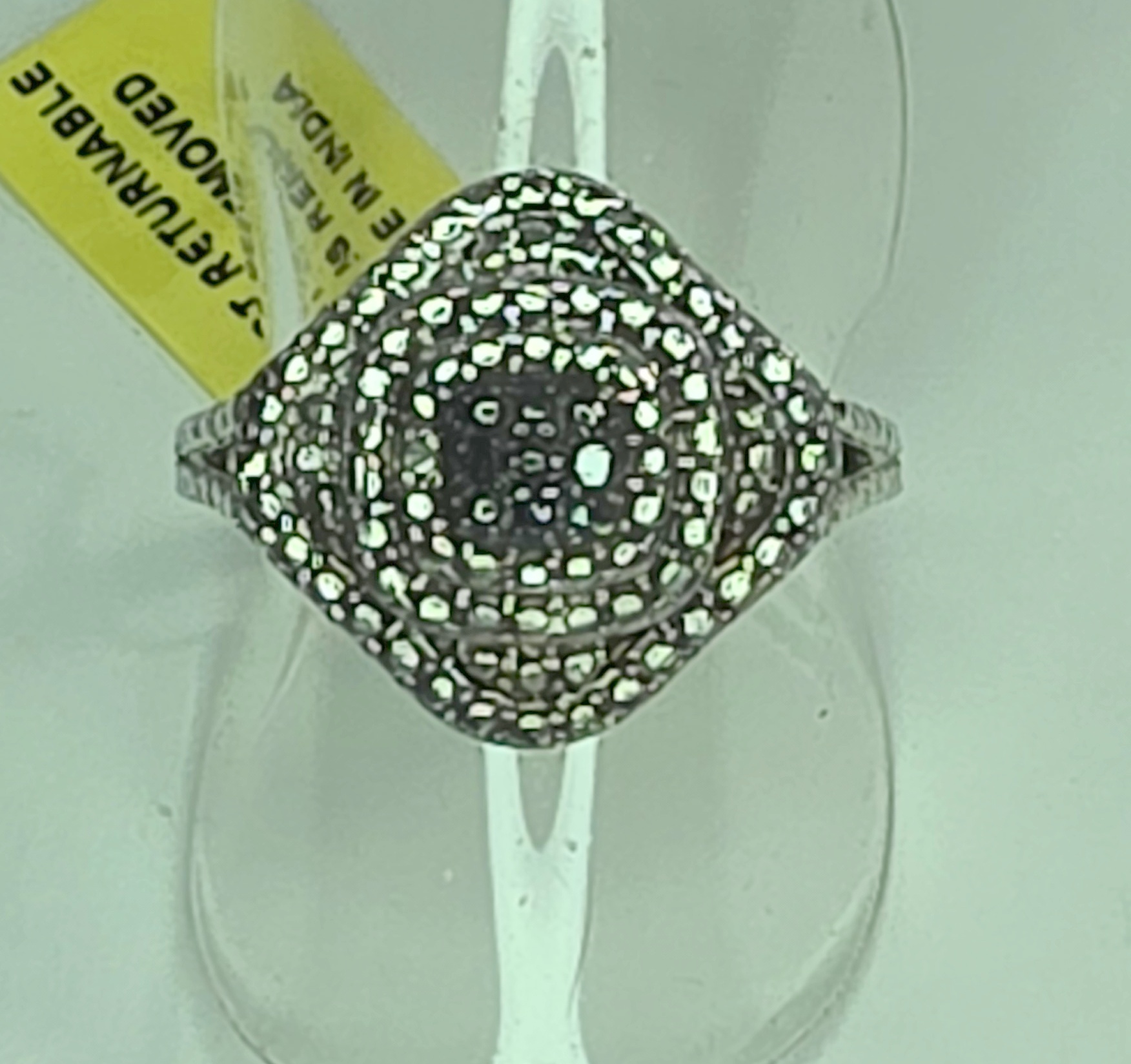 No Reserve Natural Diamond Ring size 6