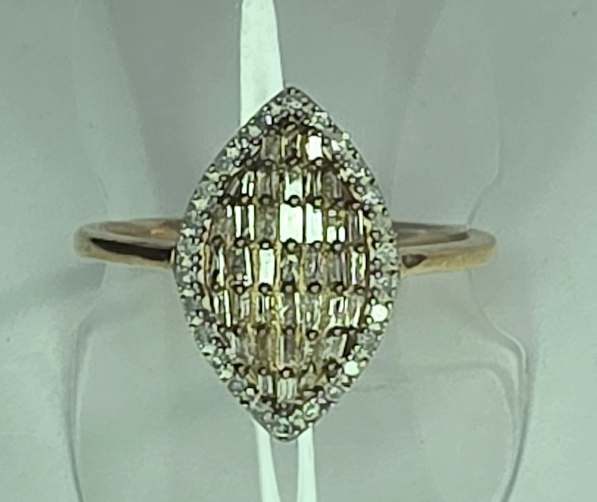 No Reserve .1.00 ct Natural Diamond Ring Size 9