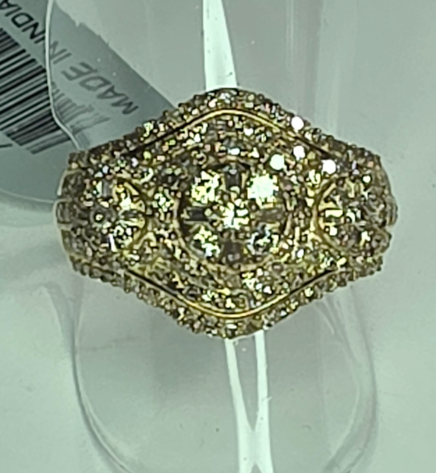 No Reserve .1.03 ct Natural Diamond Ring Size 9