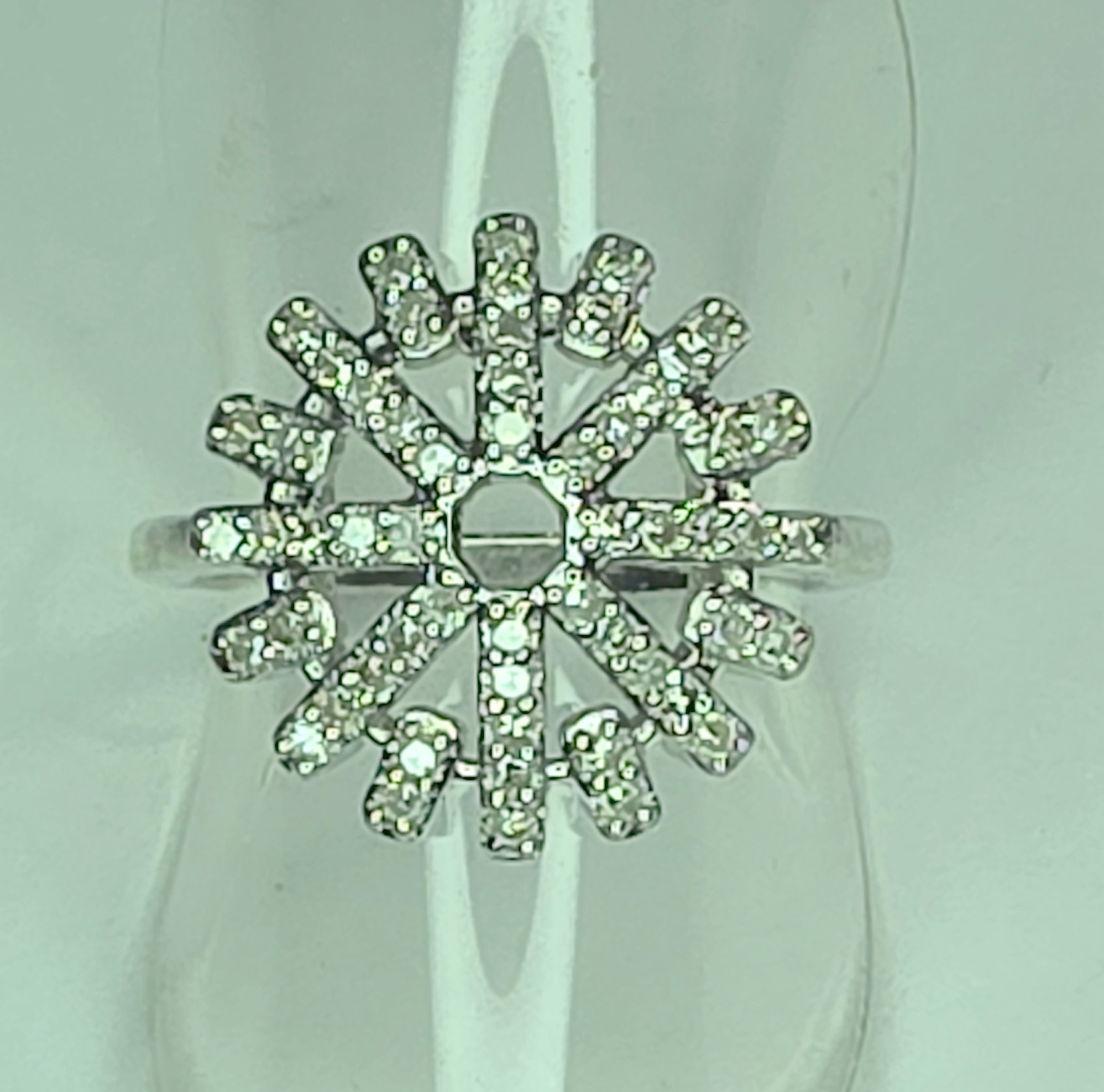 No Reserve .50 ct Natural Diamond Ring size 7
