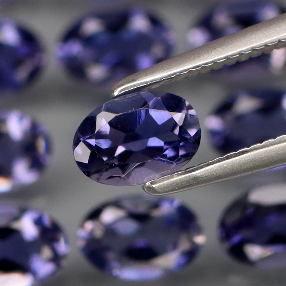 No Reserve VVS Natural Iolite Oval Cut Loose Gemstone