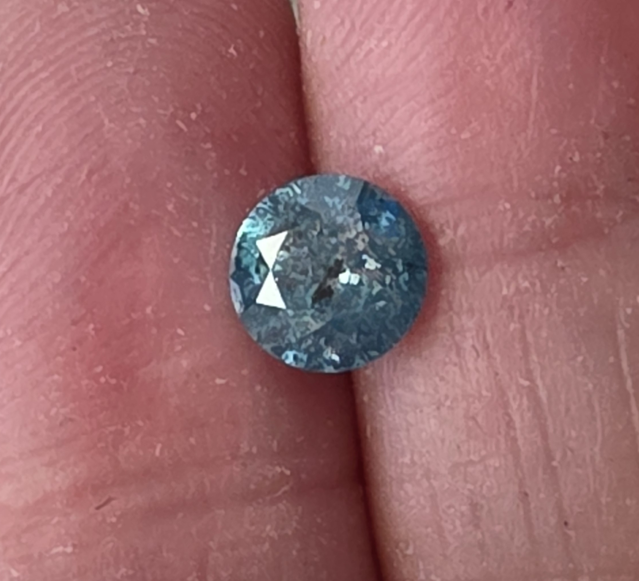 No Reserve 1.05 ct Natural Blue Diamond Round Cut Loose Gemstone