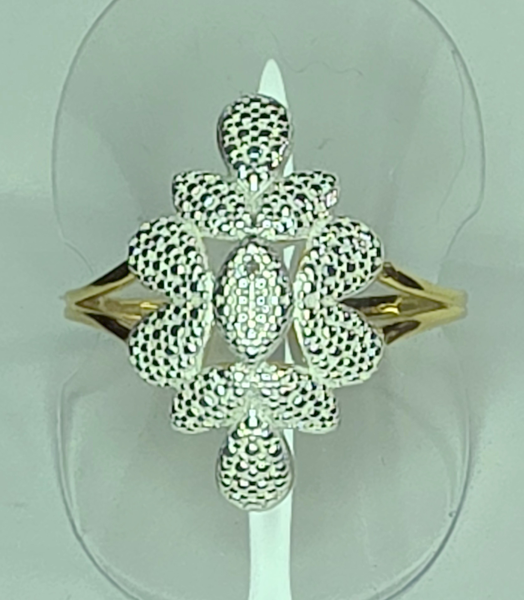 No Reserve Natural Diamond Ring Size 9