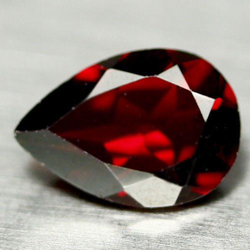 No Reserve VVS Natural Garnet Pear Cut Loose Gemstone