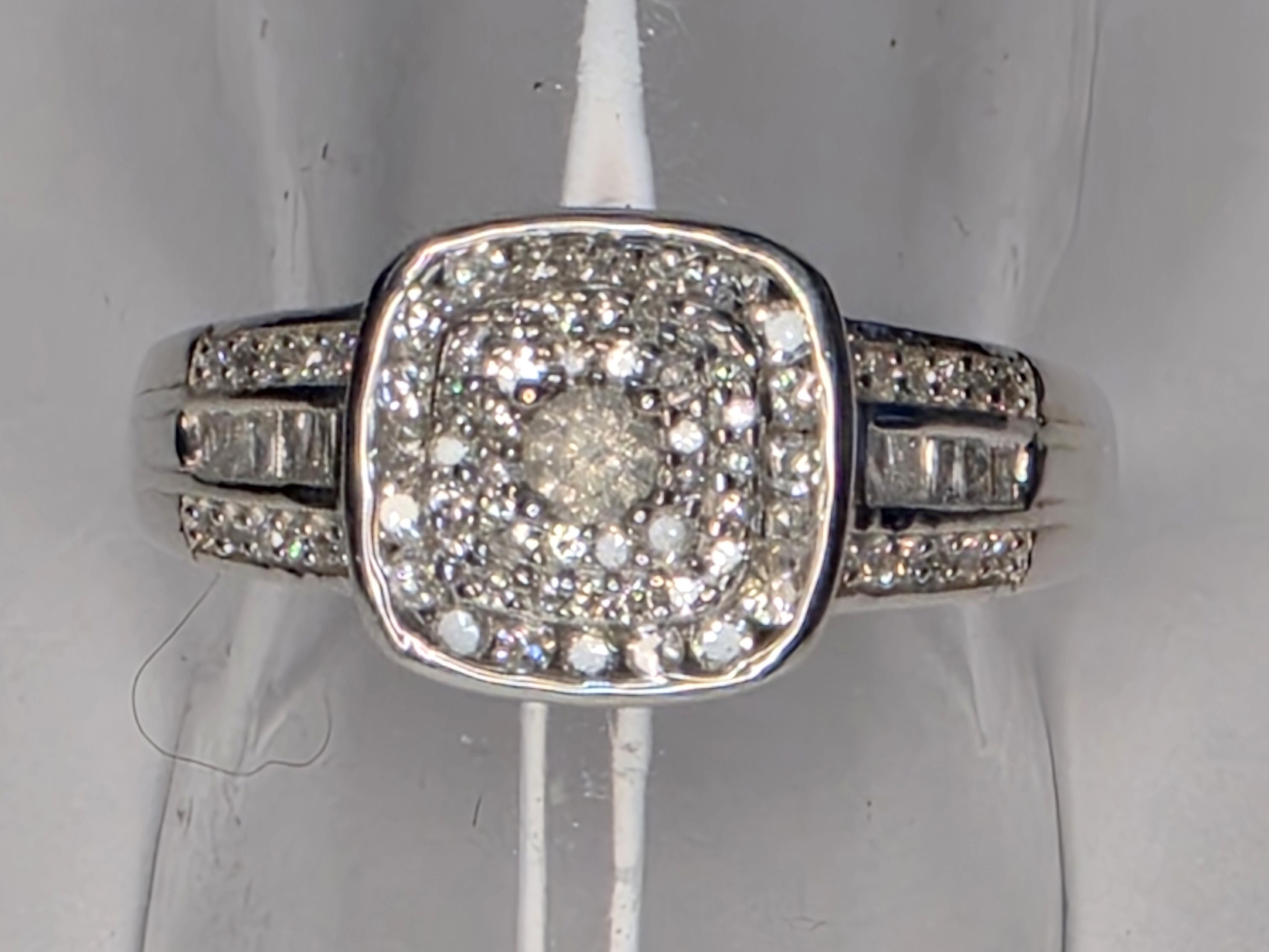 No Reserve .50 ct Natural Diamond Ring Size 7
