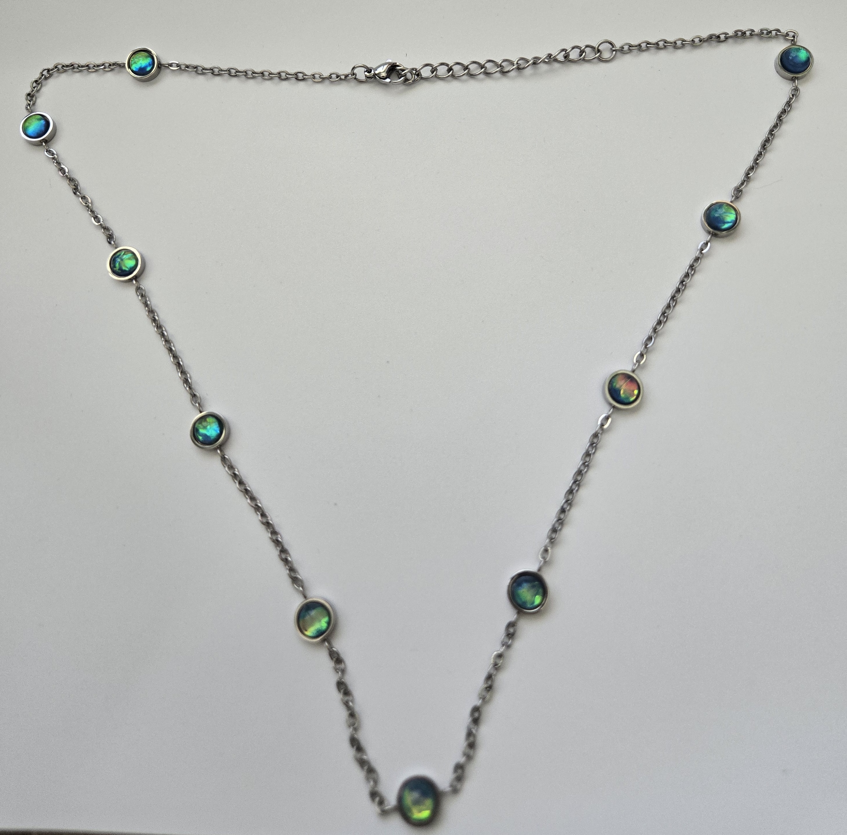 No Reserve Opal Station Necklace