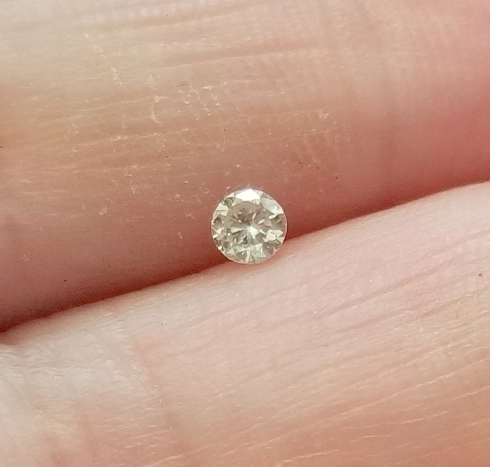 No Reserve .19 ct Natural Diamond Round Cut Loose Gemstone