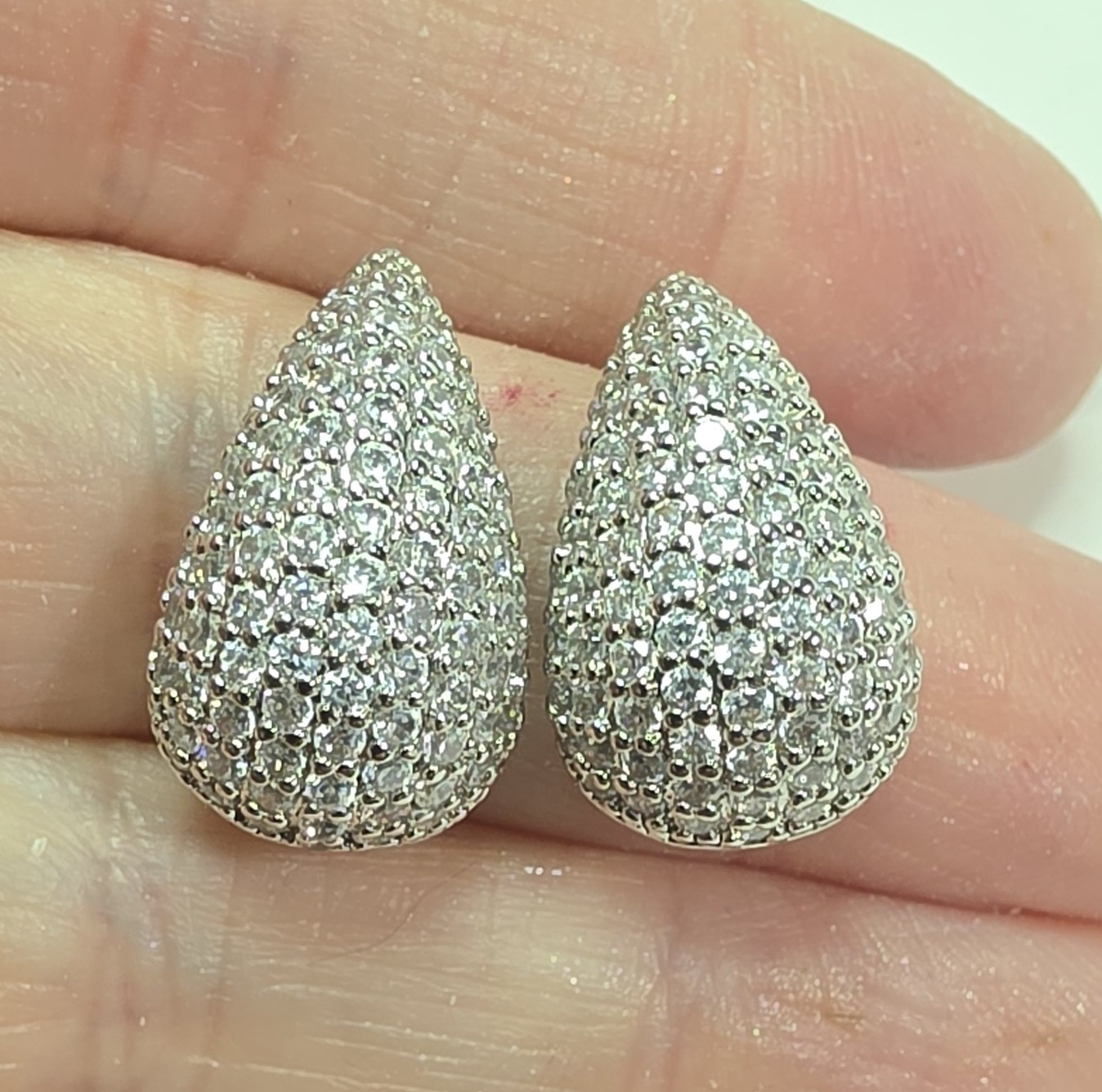No Reserve Sumulated Diamond Earrings