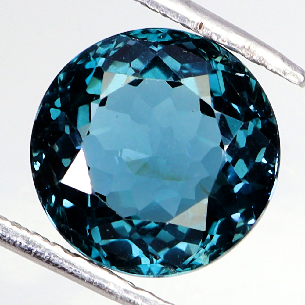 No Reserve VVS Natural London Blue Topaz Round Cut Loose Gemstone