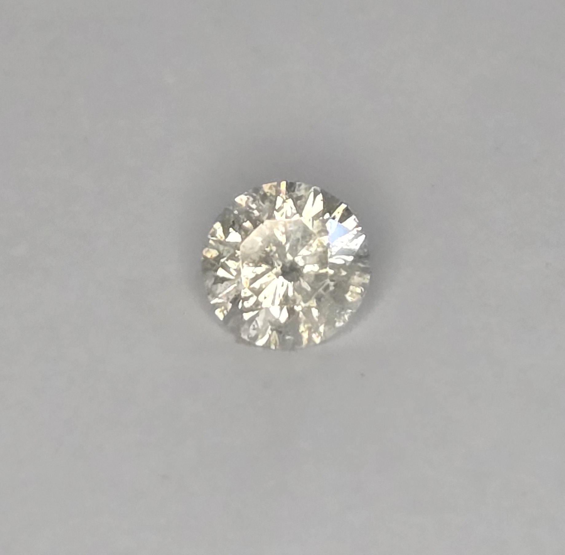 No Reserve .51 ct Natural Diamond Round Cut Loose Gemstone