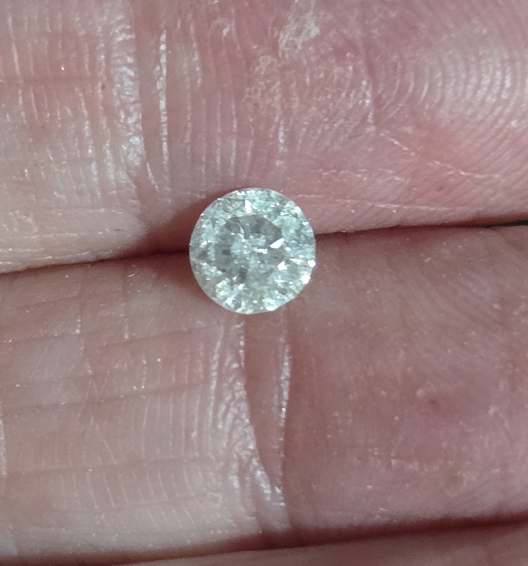 No Reserve .55 Ct Natural Diamond Round Cut Loose Gemstone