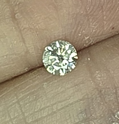No Reserve  .37 ct Natural Diamond Round Cut Loose Gemstone