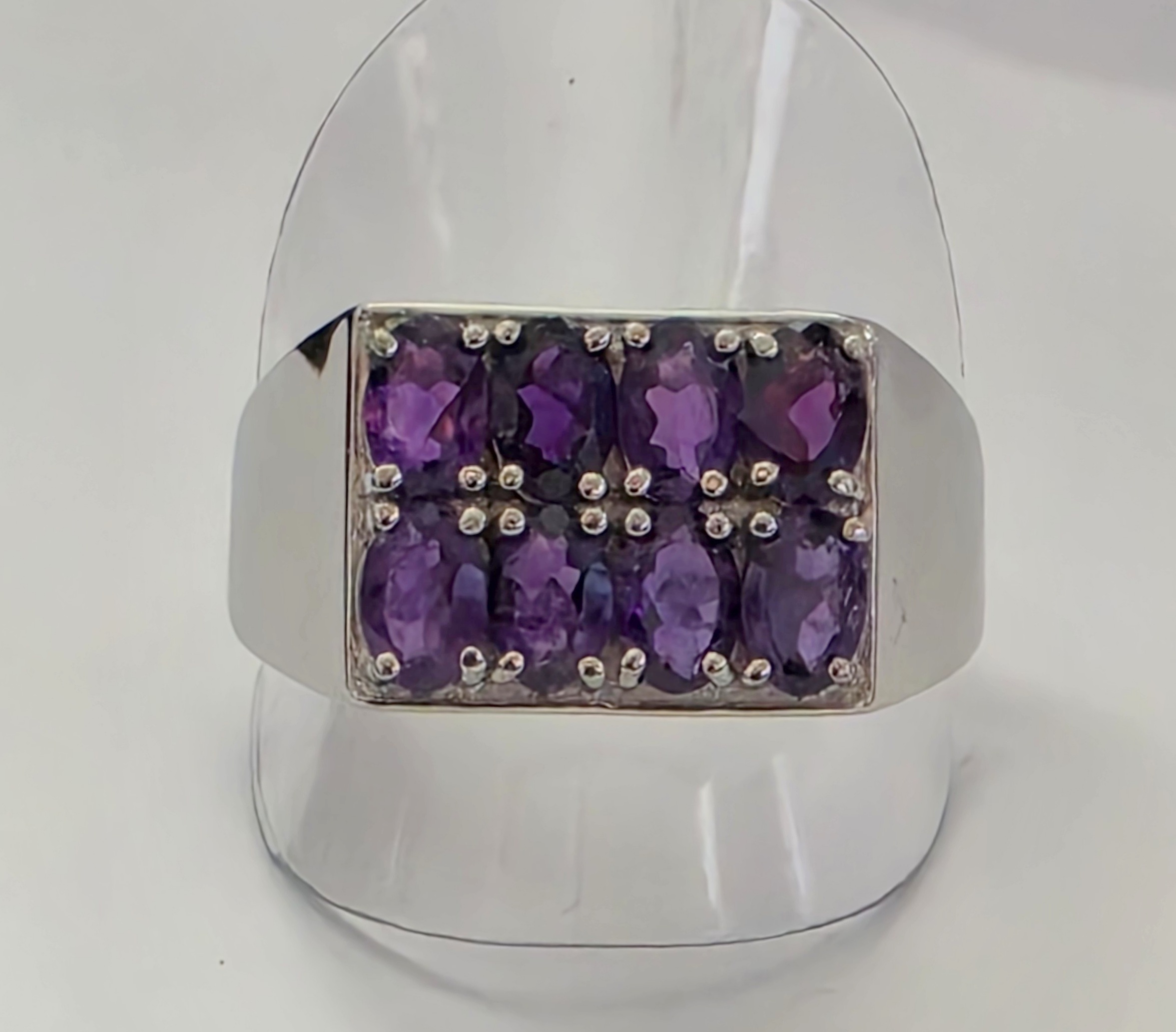 No Reserve Men's Natural Amethyst Ring Size 14