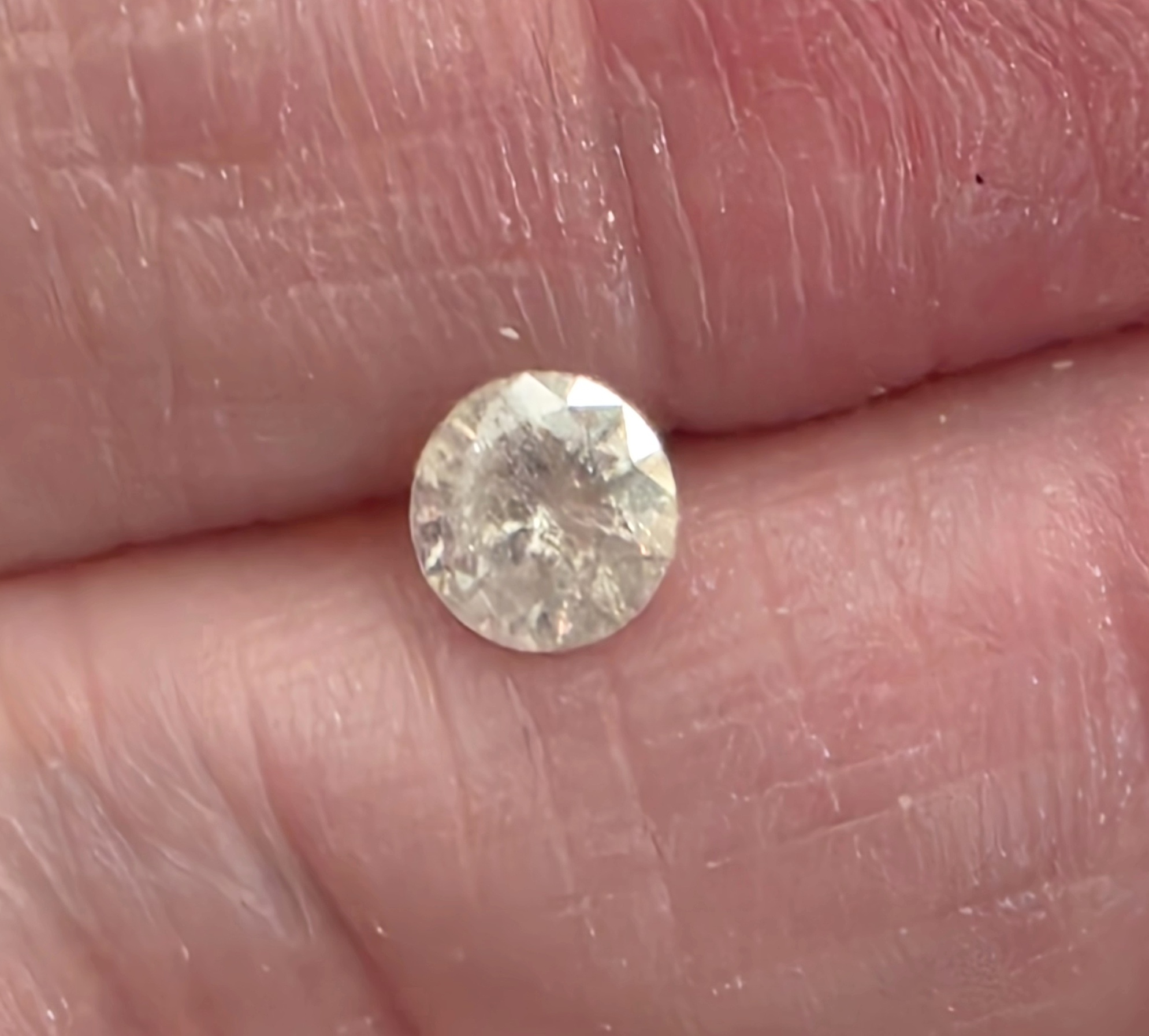 No Reserve 60 ct Natural DIamond Round Cut Loose Gemstone