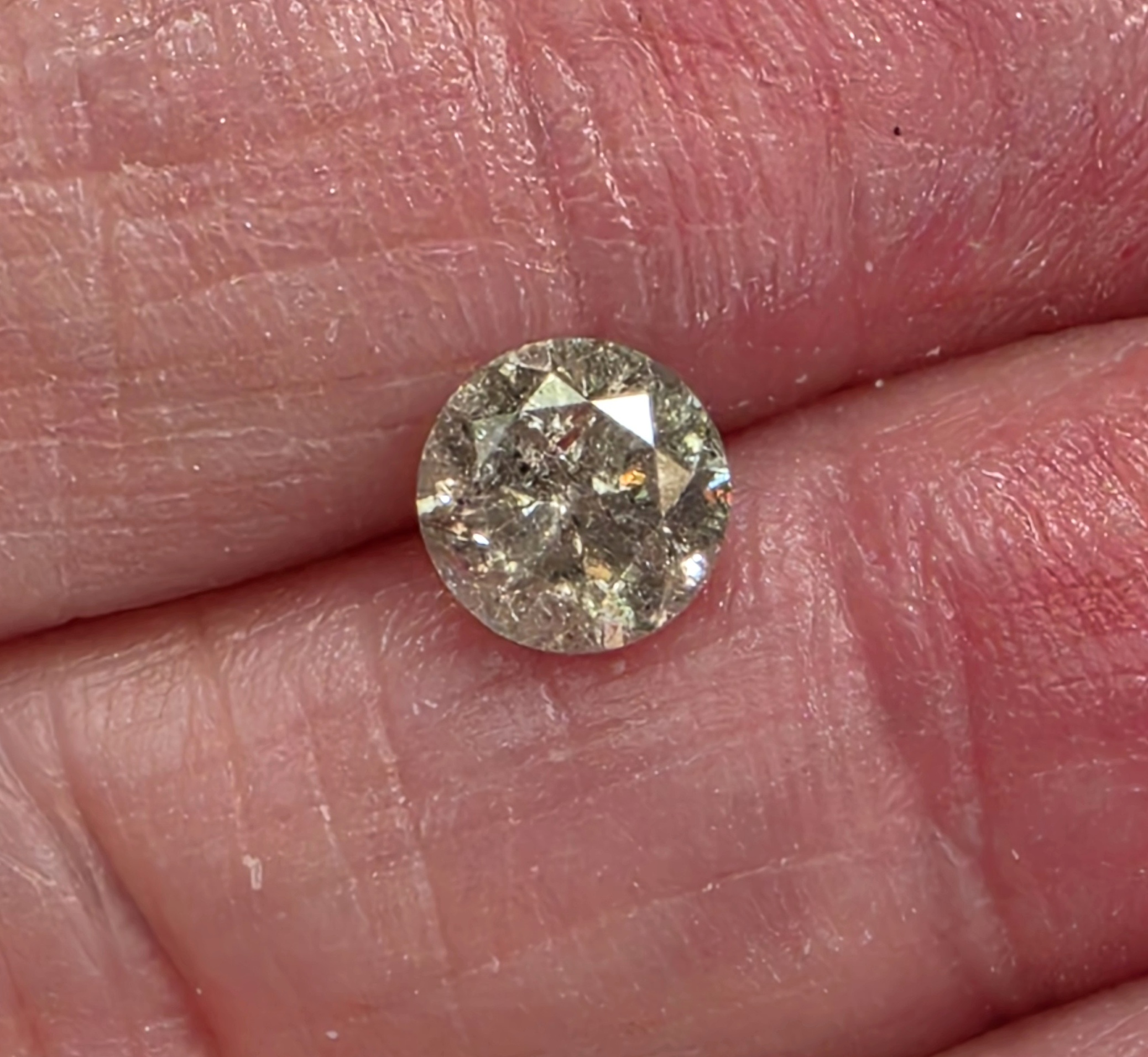 No Reserve 1.16 ct Natural DIamond Round Cut Loose Gemstone
