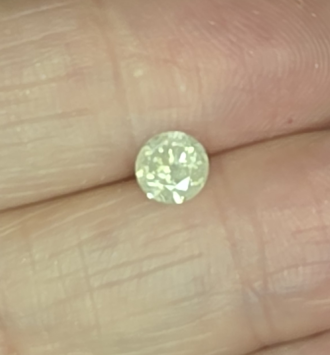 No Reserve .59 ct Natural Diamond Round Cut Loose Gemstone
